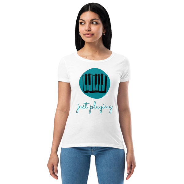 Just Playing Women’s fitted t-shirt